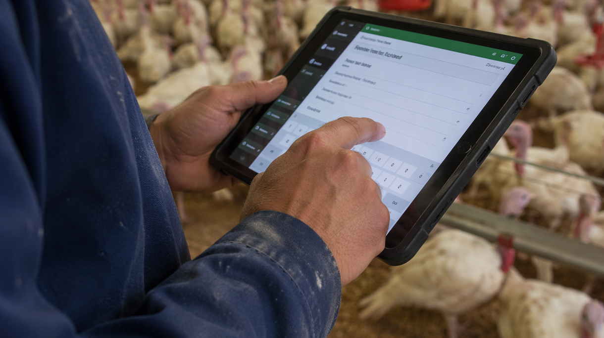 Barn with tablet