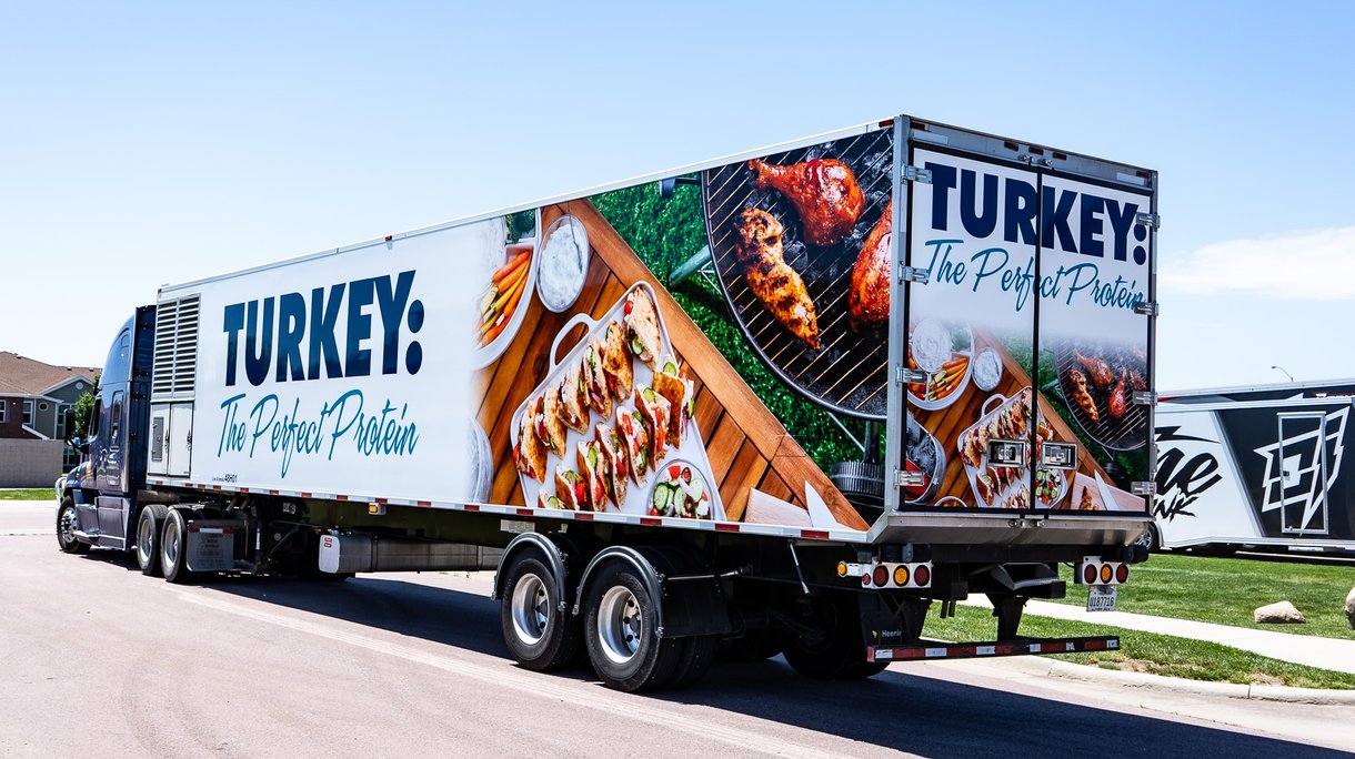 turkey truck wrap