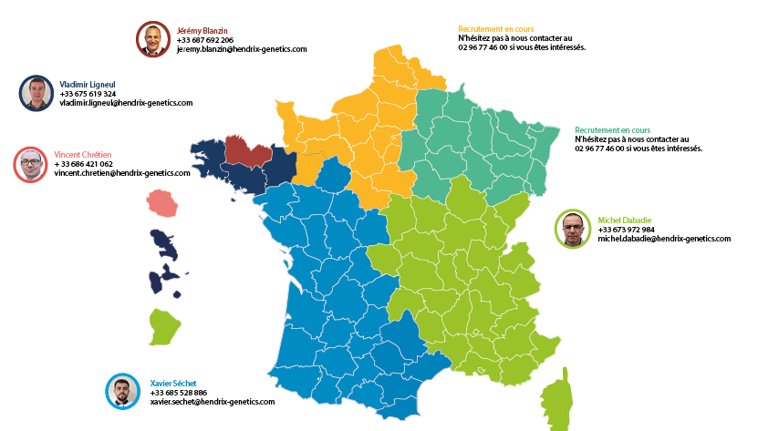 Pondeuse carte de France et trombi 2025