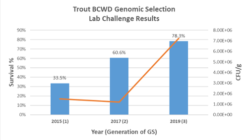 Trout BCWD genommic selection lab results
